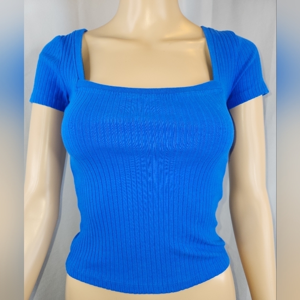 ZARA Novelty Stretch Knit Top